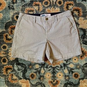pinstripe old navy shorts in size 2